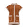 Maicazz & Zizo suèdelook teddy gilet - bruin