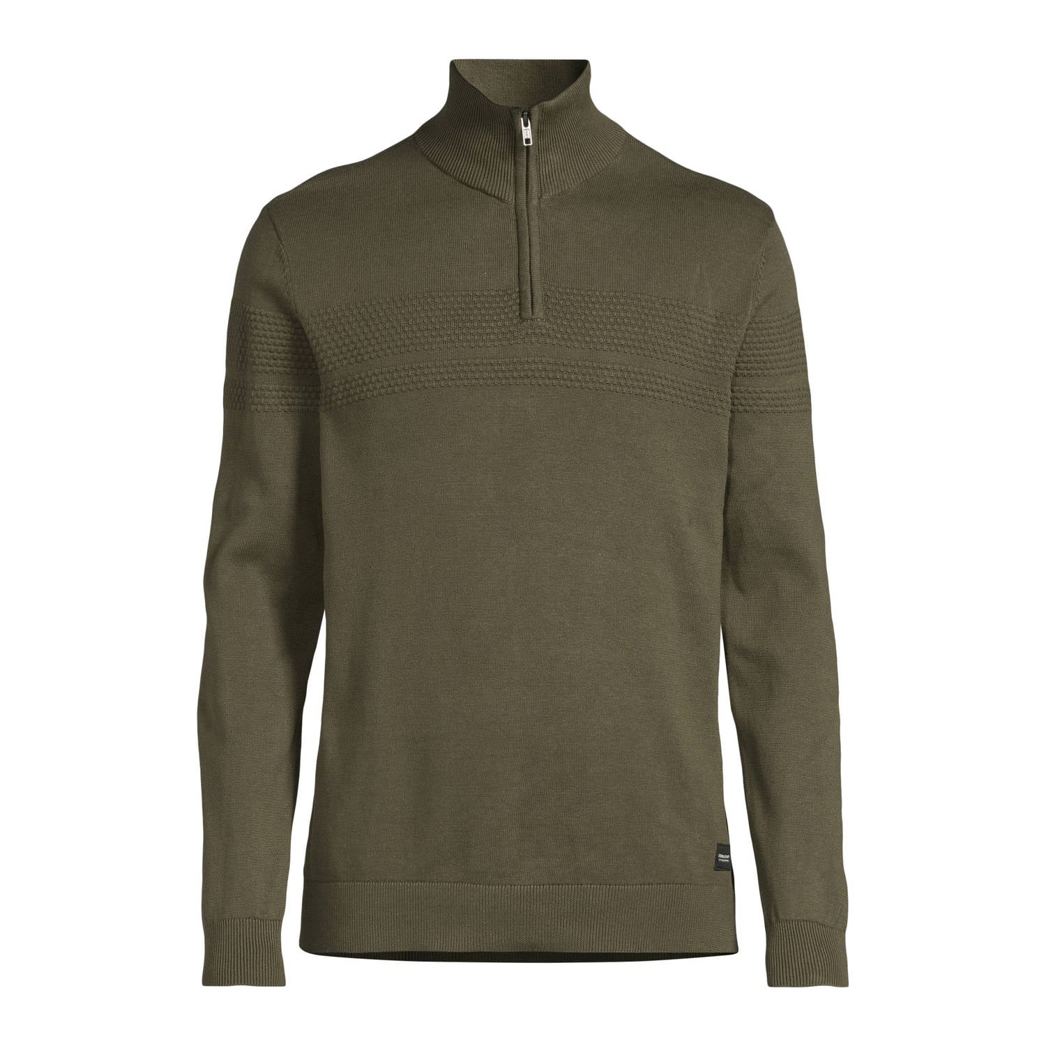Blend regular fit gebreide trui donkergroen