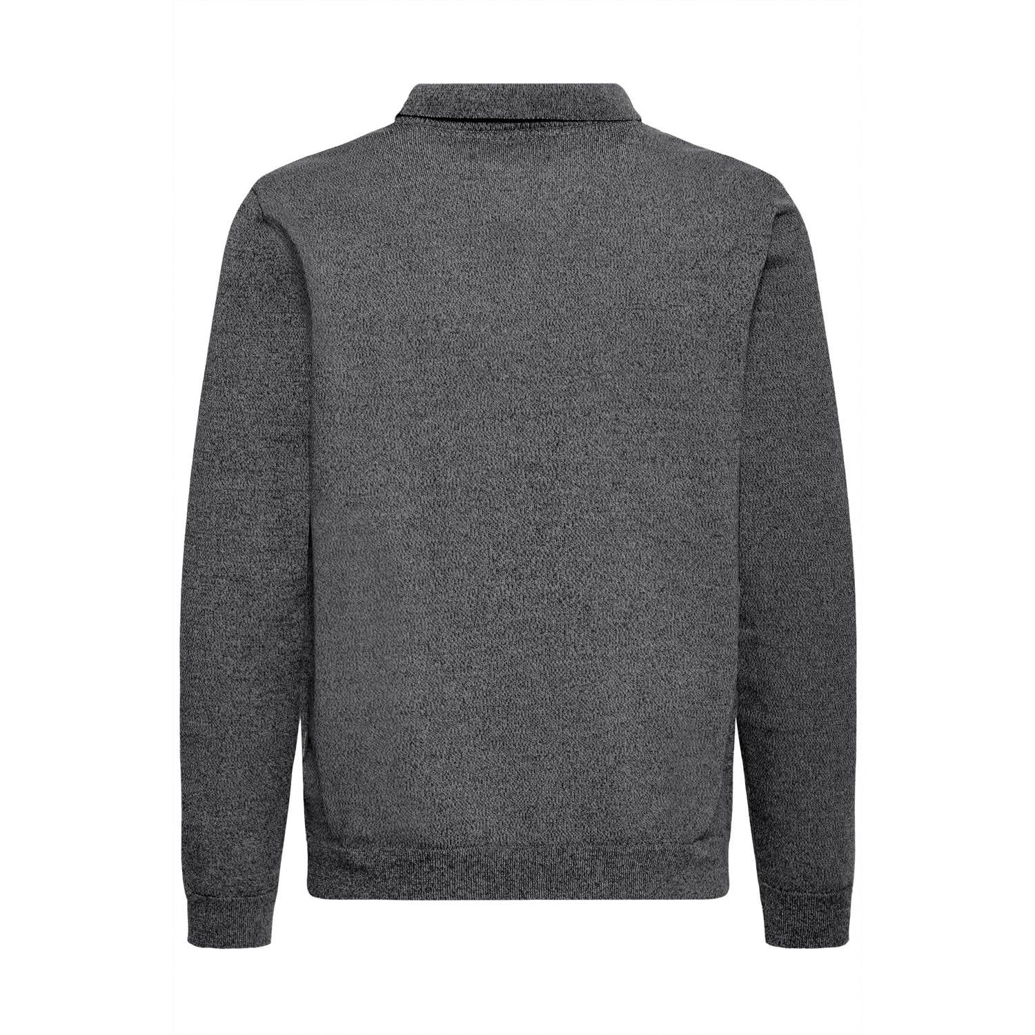 Blend regular fit gemêleerde gebreide trui zwart