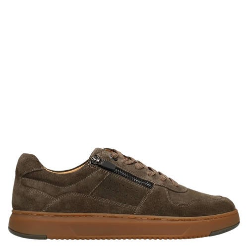 No Stress suède sneakers groen