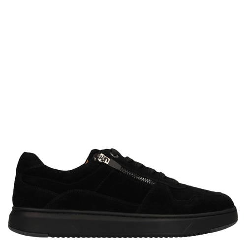 No Stress suède sneakers zwart