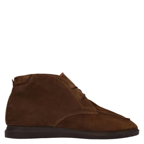 Manfield suède veterboots bruin