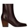 Manfield western suède cowboy boots - bordeaux