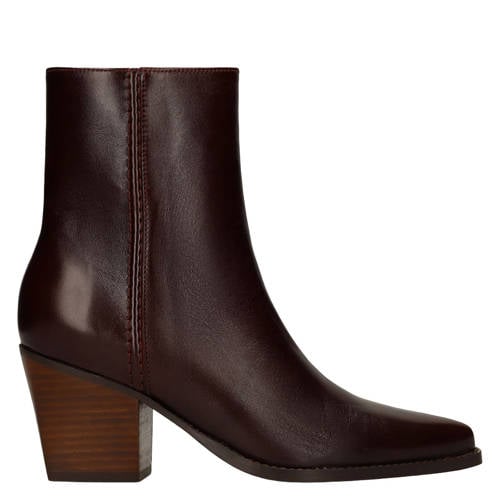 Manfield western suède cowboy boots bordeaux