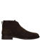 Manfield suède veterschoenen - donkerbruin