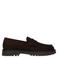 Manfield suède loafers met profielzool - bruin
