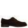 Manfield suède veterschoenen - bruin