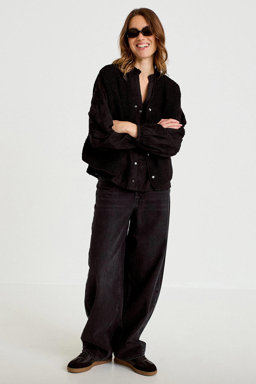 Cache Cache teddy gilet - zwart