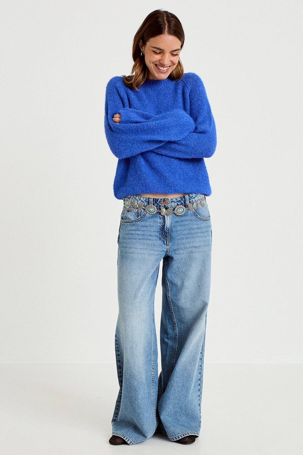 Cache Cache gebreide trui met wol - blauw