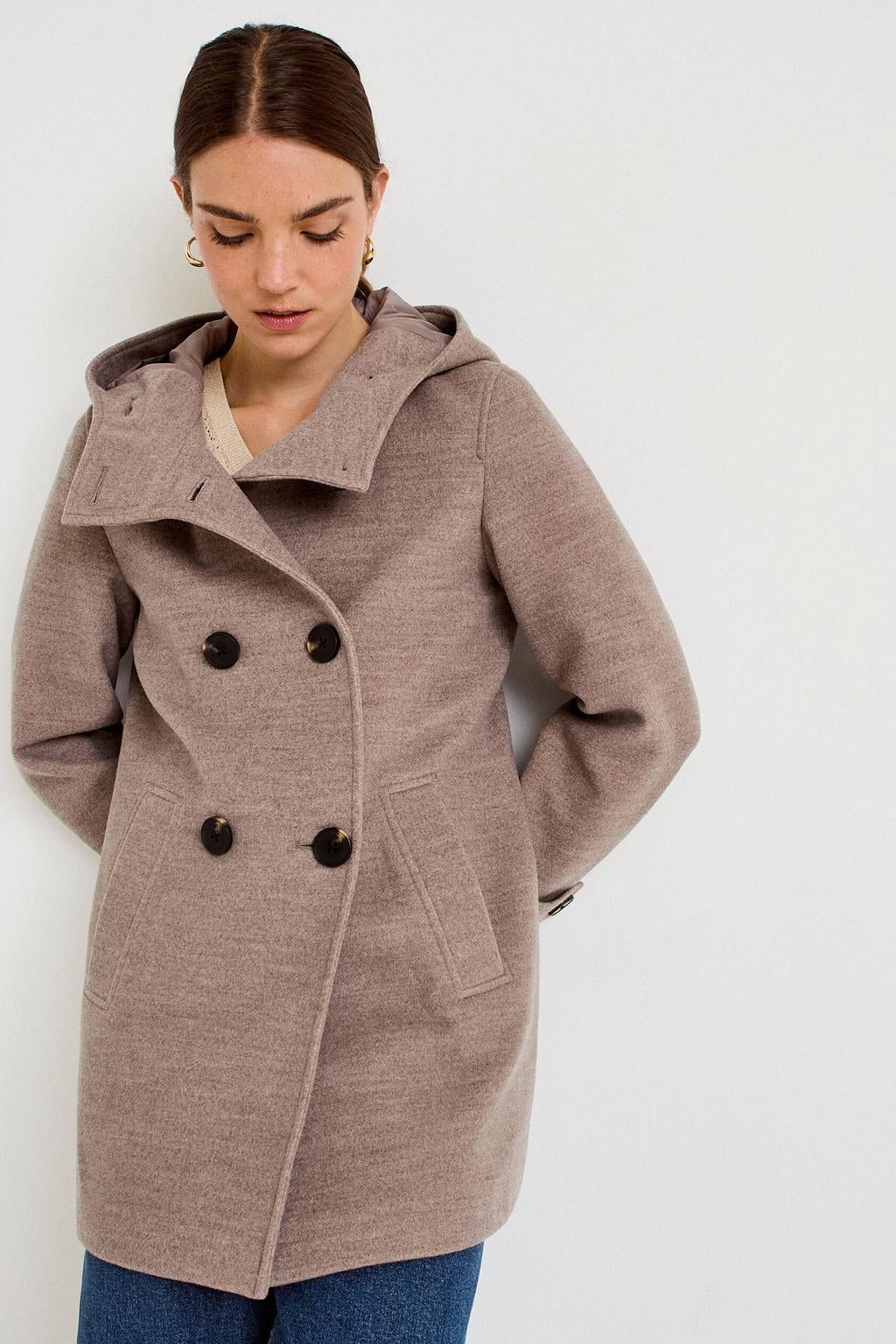 Cache Cache gemêleerde tussenjas - taupe