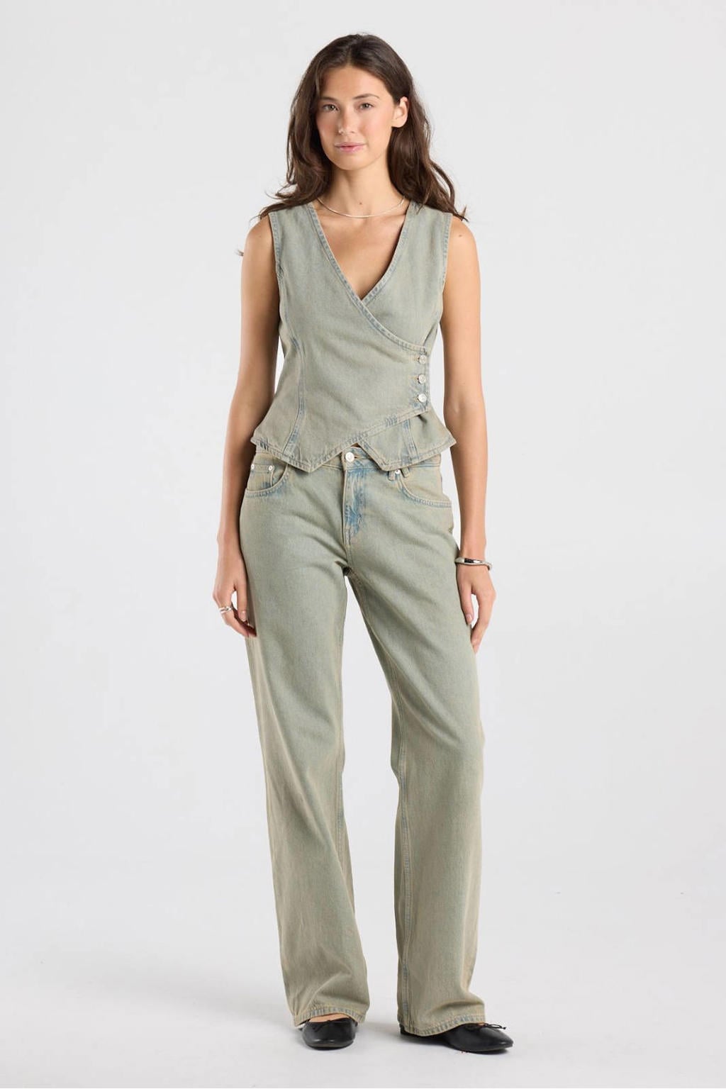 America Today straight leg jeans - lichtblauw