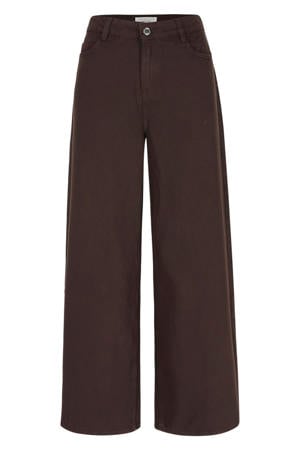 wide leg broek - bruin