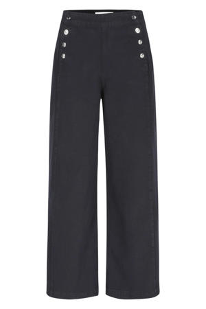 wide leg jeans - donkerblauw