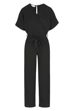 jumpsuit met ceintuur - zwart