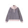 Mango Kids katoenen gebreide gestreepte trui - lila/donkerblauw