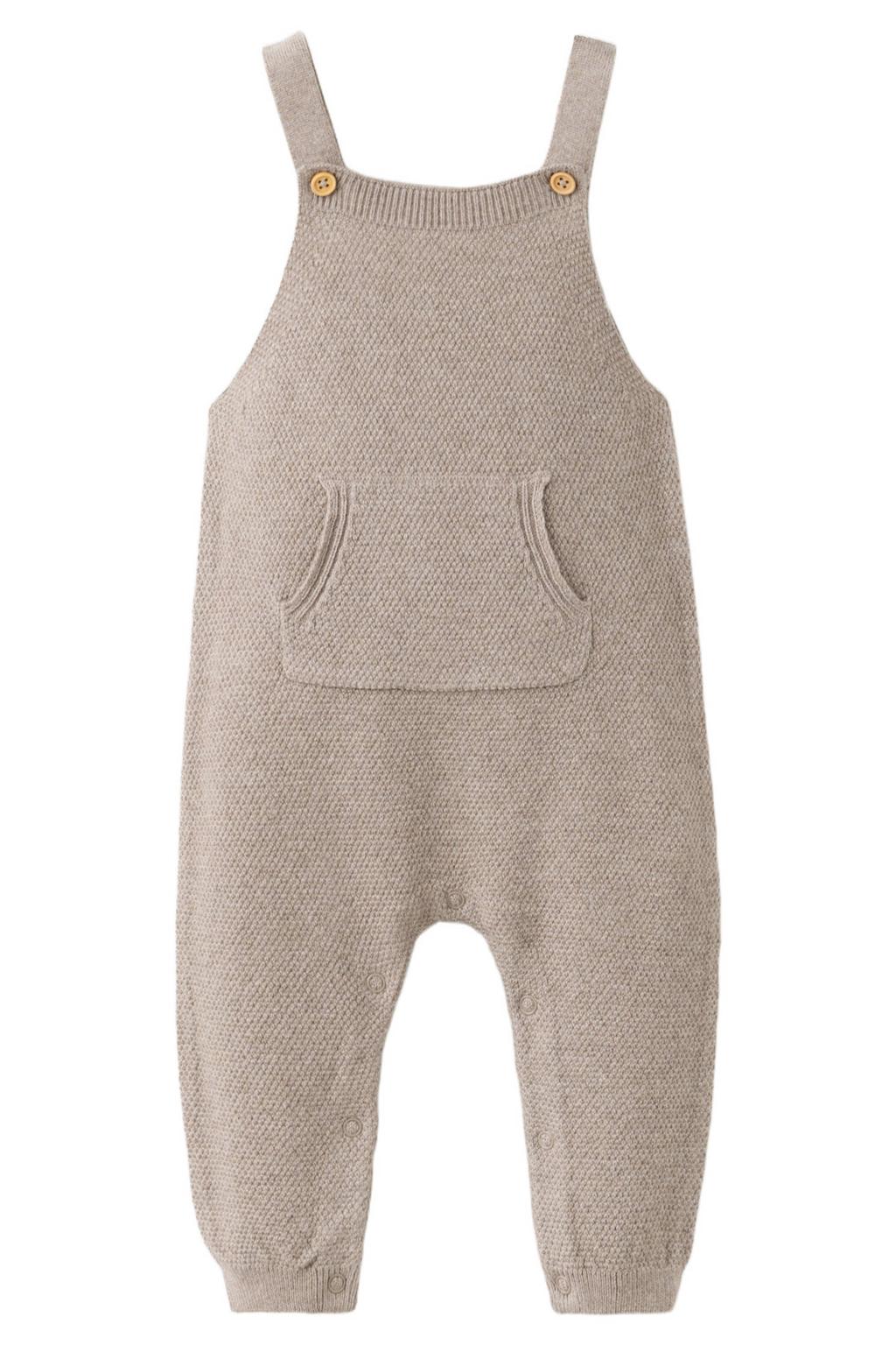 Mango Kids katoenen gebreide boxpak - beige