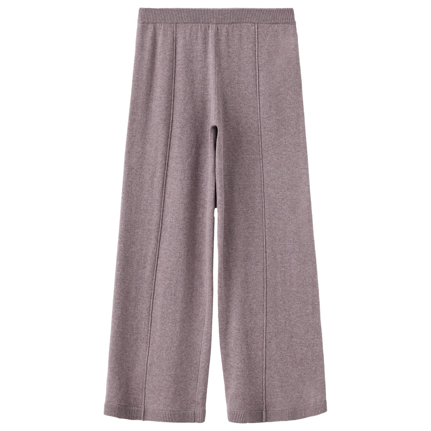 Mango Kids regular waist wide leg casual broek paars