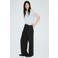 Mango wide leg broek - zwart