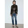 Mango regular waist mom jeans - donkerblauw
