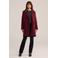 WE Fashion winterjas met wol - donkerrood