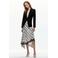 Mango geruite midi rok - wit
