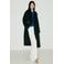 Mango trenchcoat met wol - zwart