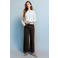 Mango Kids wide leg jeans met panterprint - bruin