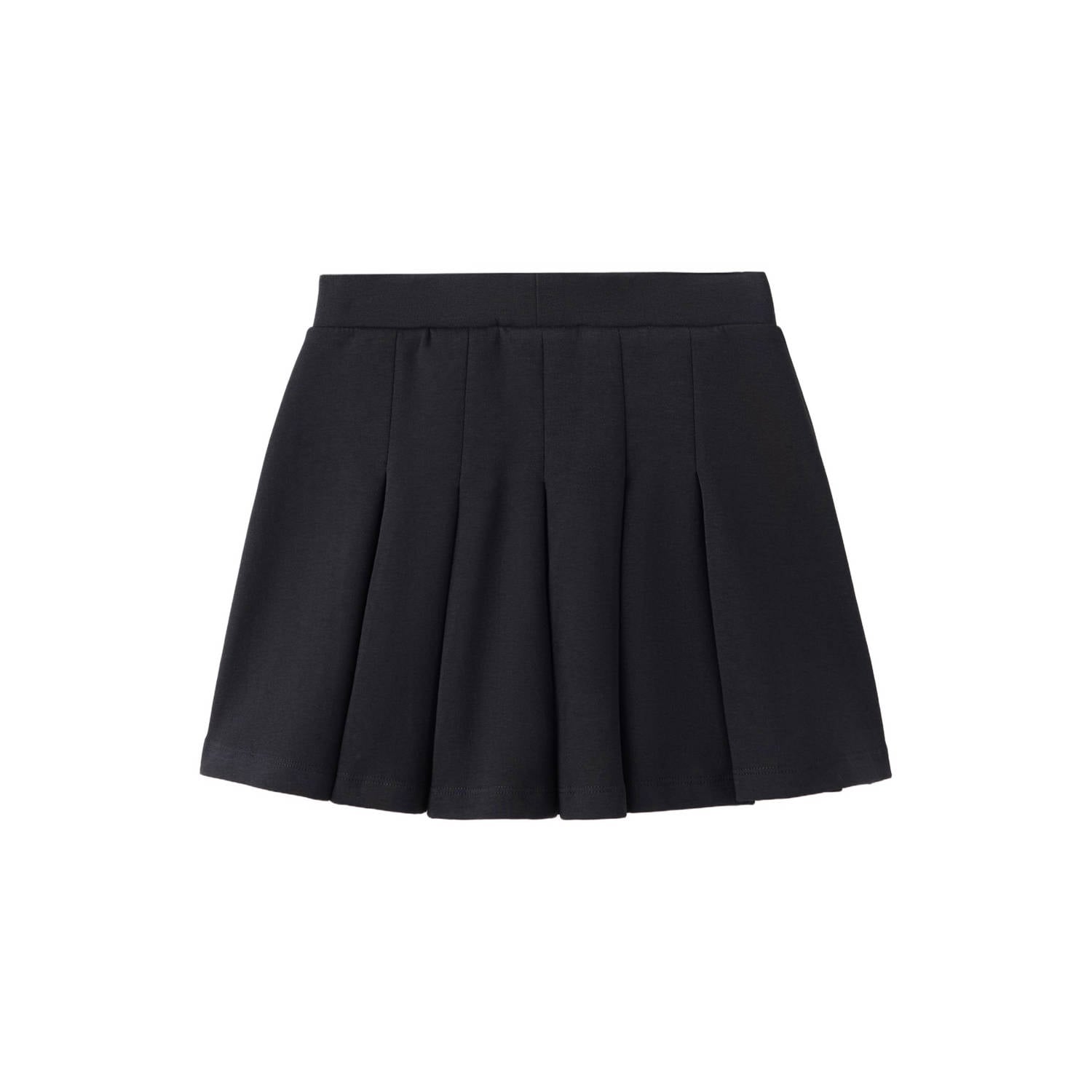 Mango Kids korte plooirok zwart