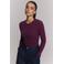 Alix the Label aansluitende top - aubergine