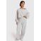 Alix the Label off shoulder katoenen oversized trui met open schouders - grijs