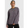 Alix the Label gestreept T-shirt - antraciet