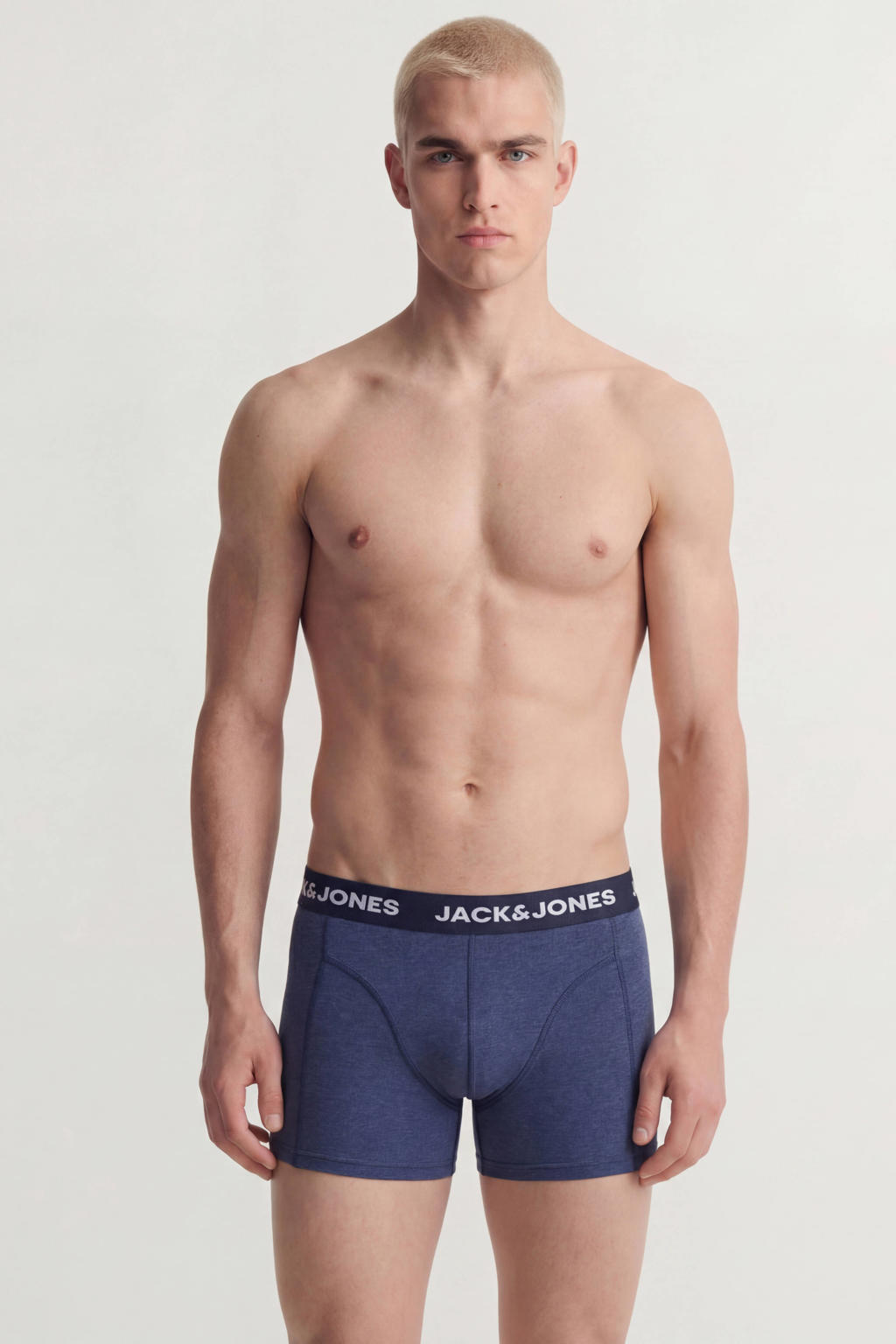 JACK & JONES PLUS SIZE boxershorts - blauw/donkerblauw (set van 3)