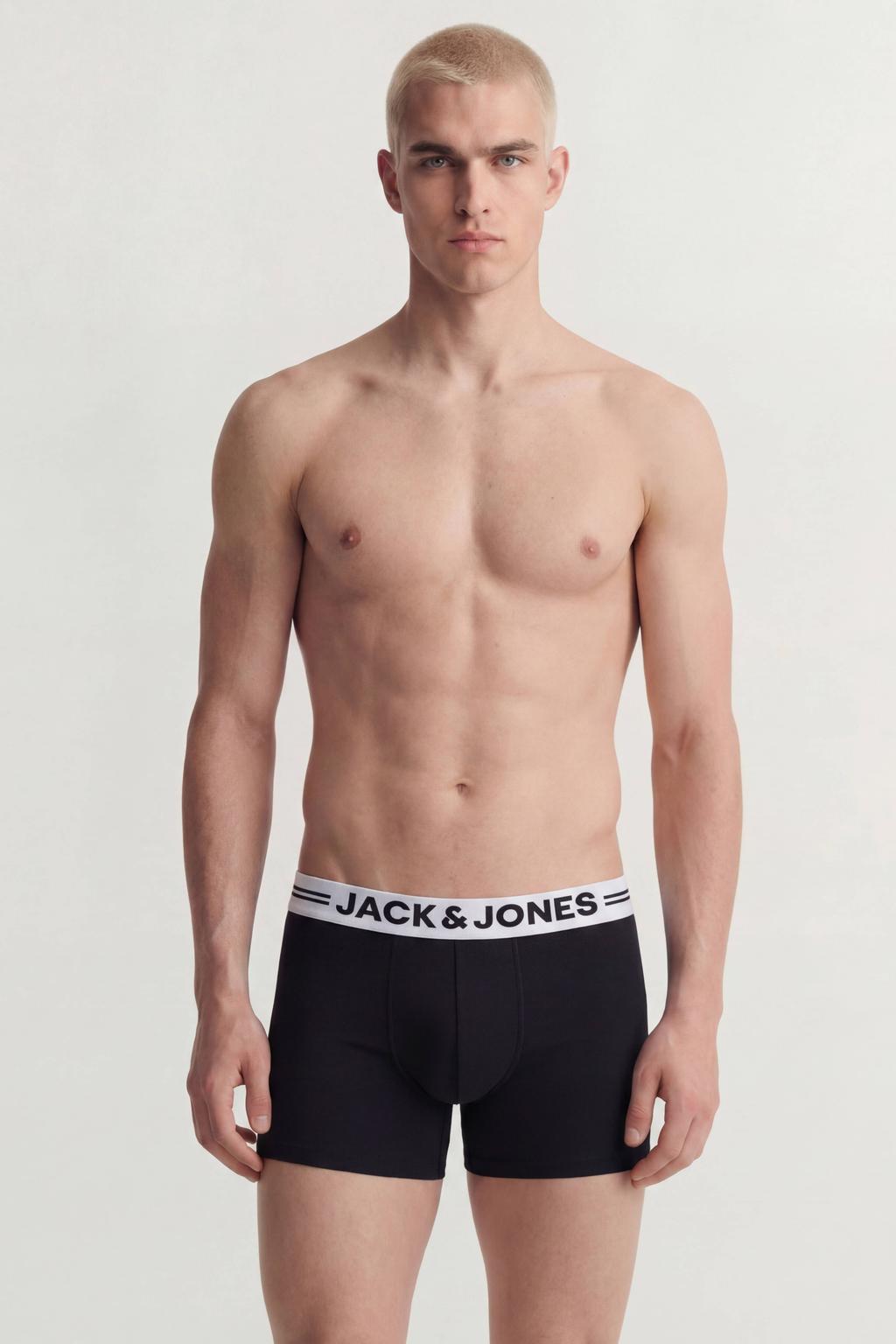 JACK & JONES PLUS SIZE boxershorts - zwart (set van 4)