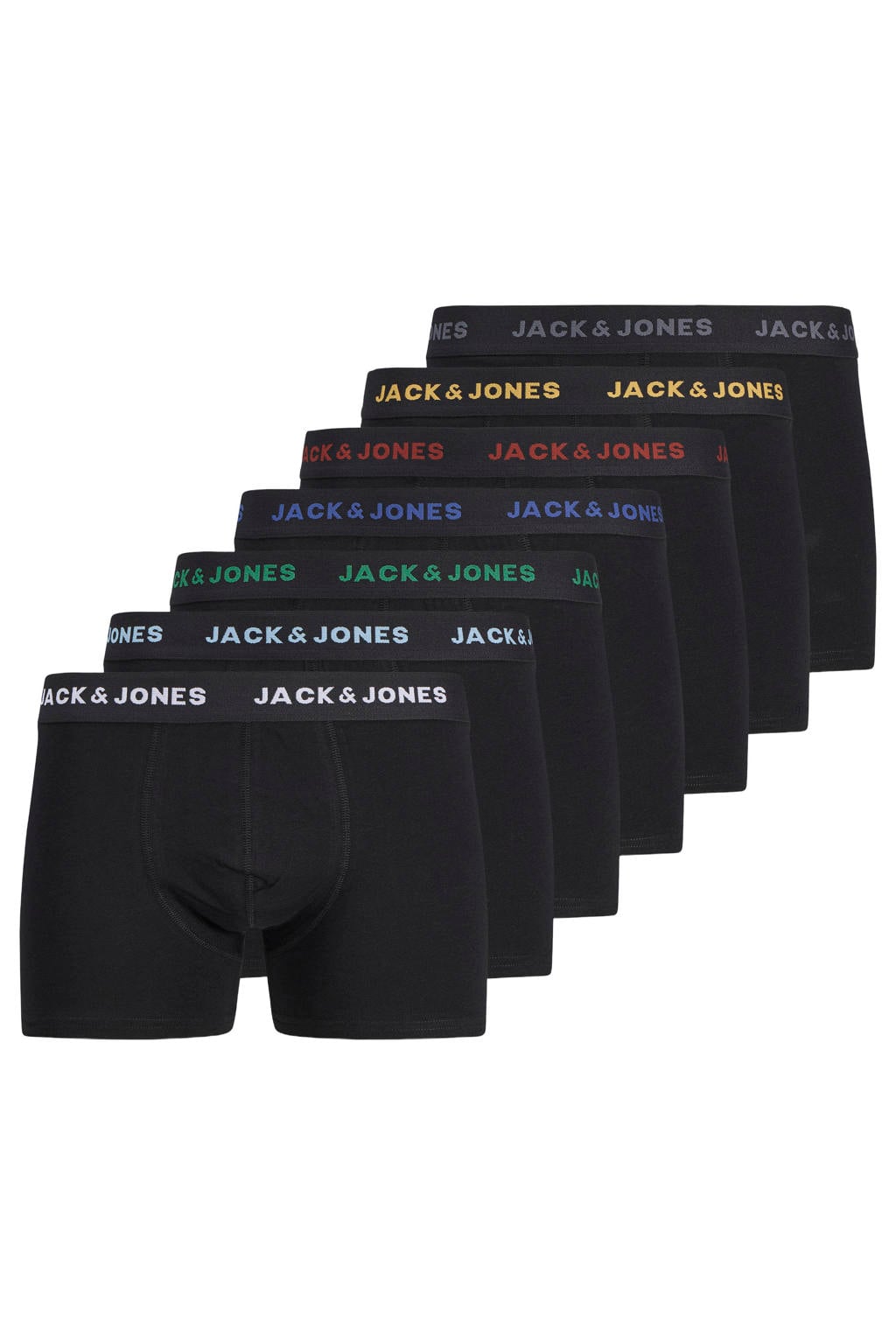 JACK & JONES boxershorts - zwart (set van 7)