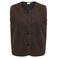 ONLY CARMAKOMA Plus Size teddy gilet - donkerbruin