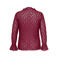 ONLY CARMAKOMA Plus Size super skinny semi-transparante blousetop - rood