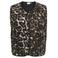ONLY CARMAKOMA Plus Size teddy gilet met panterprint - bruin