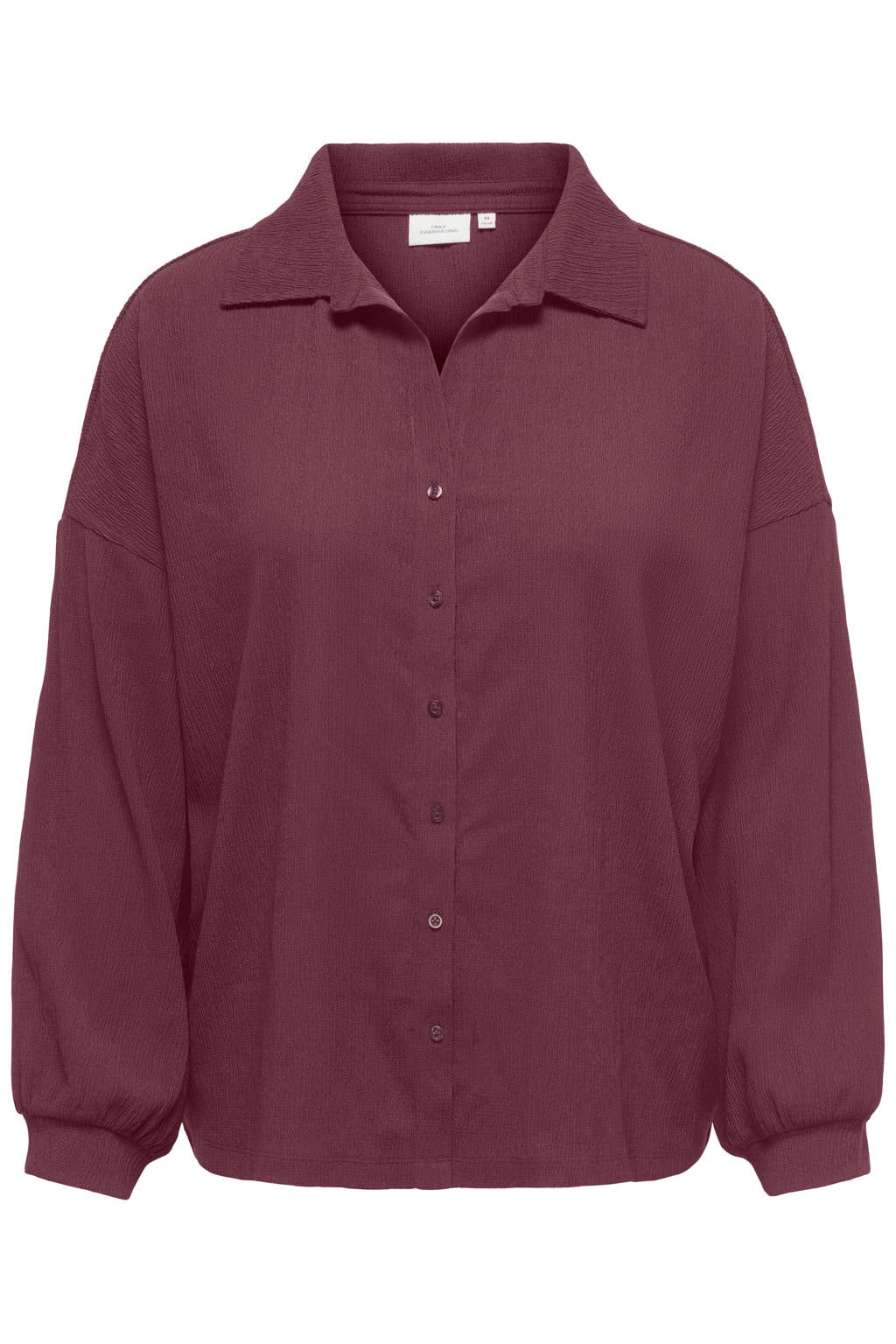 ONLY CARMAKOMA Plus Size blouse - donkerrood