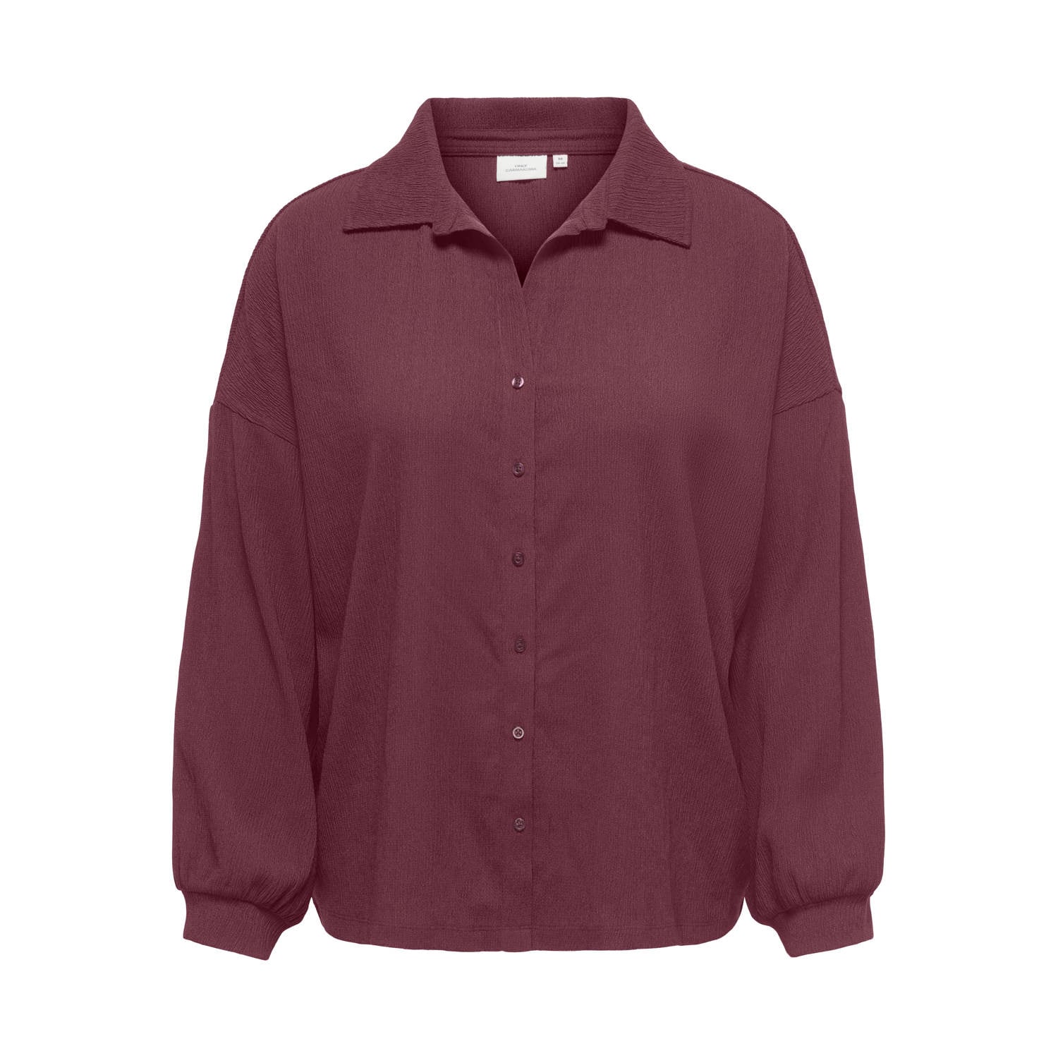 ONLY CARMAKOMA Plus Size blouse donkerrood