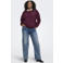 ONLY CARMAKOMA Plus Size katoenen gebloemde sweater met borduursels - donkerrood