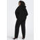 ONLY CARMAKOMA Plus Size hoodie met strass-steentjes - zwart
