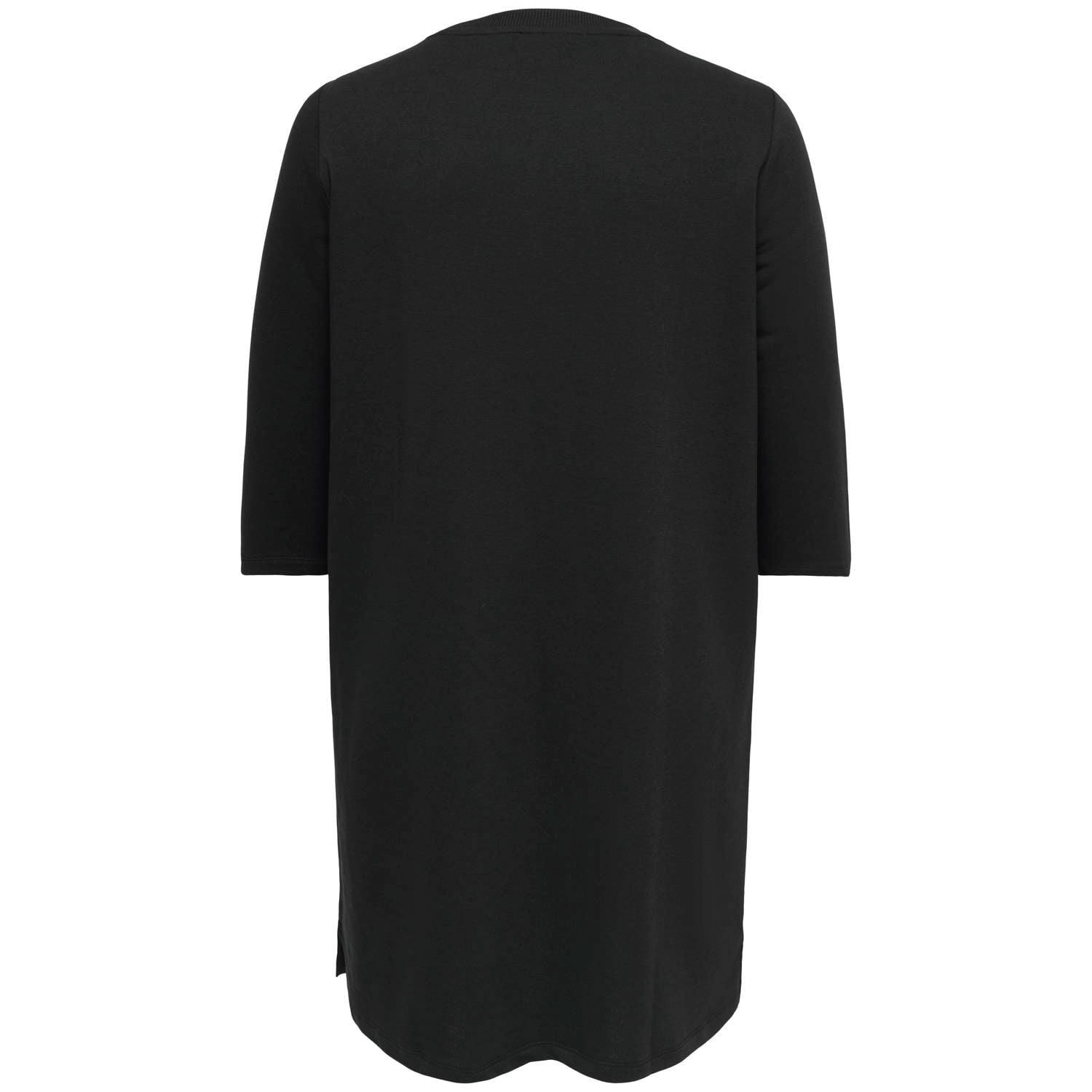 ONLY CARMAKOMA Caramber 3 4 o-neck midi sweat dress jrs Plus Size zwart