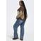 ONLY CARMAKOMA Plus Size gebreide geruite trui met wol - bruin