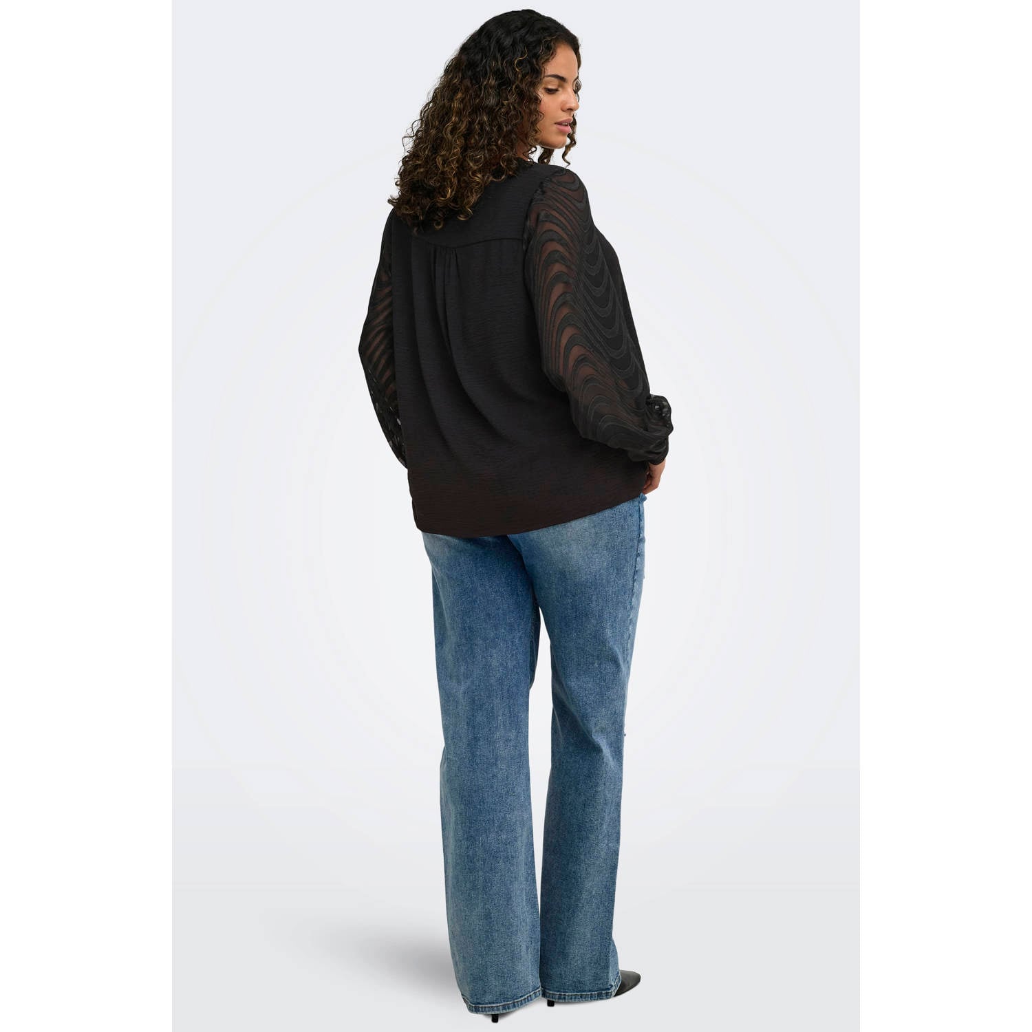 ONLY CARMAKOMA Plus Size top zwart