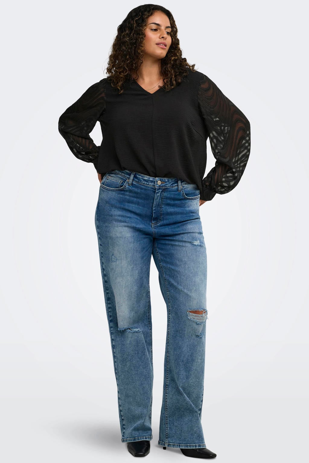 ONLY CARMAKOMA Plus Size top - zwart