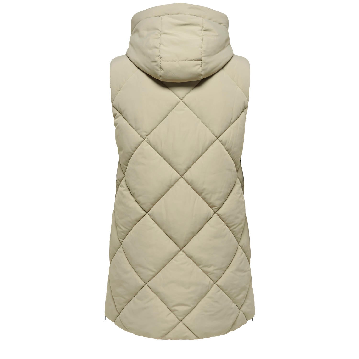 ONLY CARMAKOMA Carmaggi Hood Waistcoat Otw Plus Size bodywarmer beige