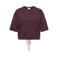 ONLY CARMAKOMA Plus Size gebreide top - donkerrood