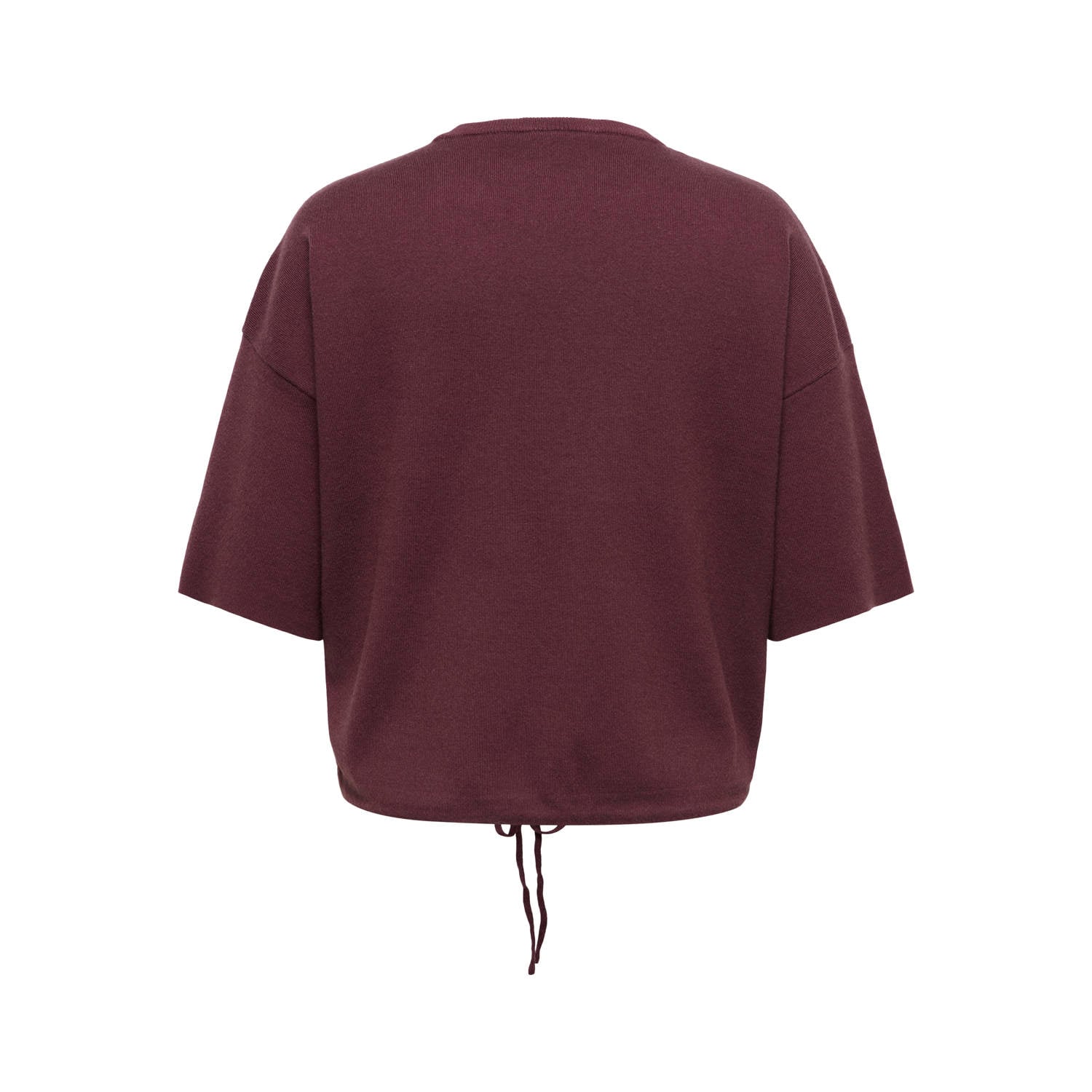 ONLY CARMAKOMA Plus Size gebreide top donkerrood