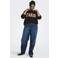 ONLY CARMAKOMA Plus Size gebreide trui met print en wol - donkerbruin
