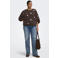 ONLY CARMAKOMA gebreide trui Plus Size met hartjes - donkerbruin